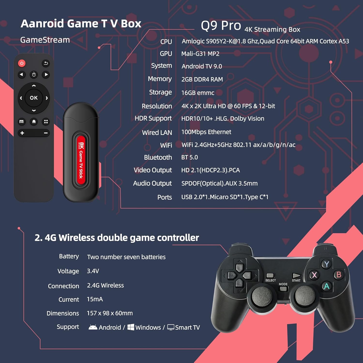 Consola de Juegos Retro